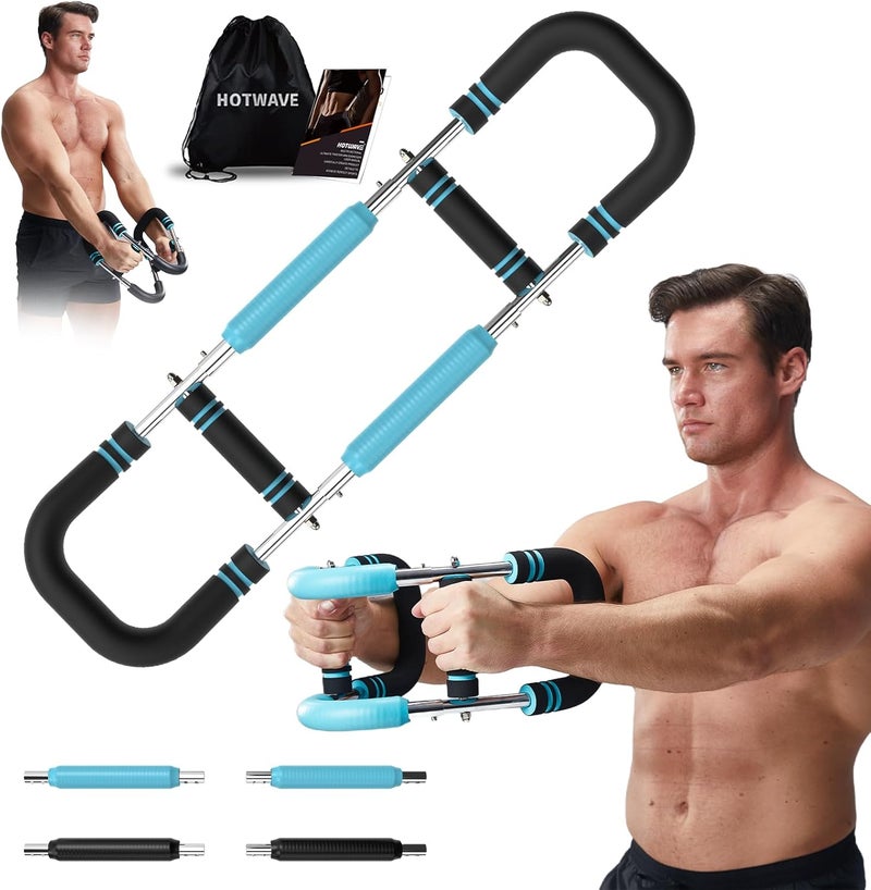 Hot Wave Twister Arm Trainer, Chest Workout Equipment Exerciser for Men, Adjustable Arm and Chest Twister Trainer for Women - Portable Home Strength Training Fitness Equipment for Upper Body Muscle - Image 1